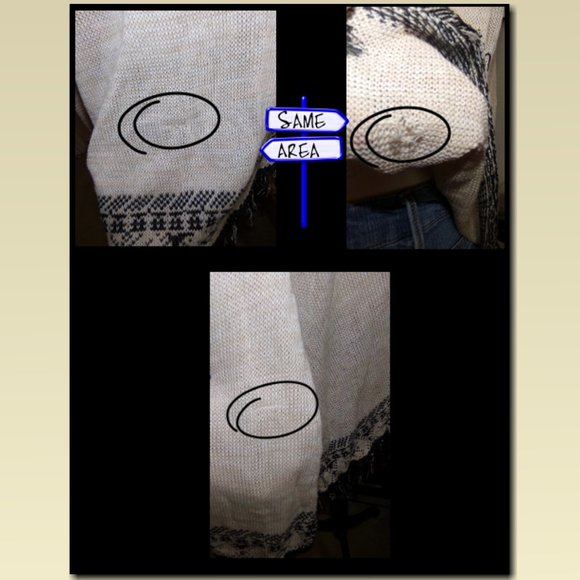 NWT! Fringe V-Neck Sweater {L3} - Picture 5 of 6